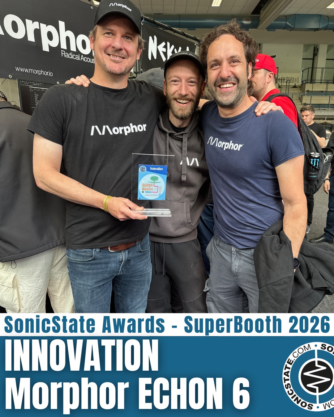 Morphor with the SonicState Innovation Award for the ECHON 6 at Superbooth 2026